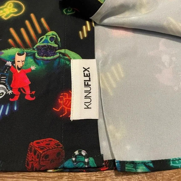 NWT RSVLTS Disney Nightmare Before Christmas ‘Oogie’s Turn to Boogie’ Button Up - Picture 5 of 10